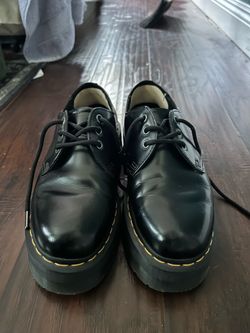 Dr. Martens 1461 Quad Smooth Leather Platform Shoes