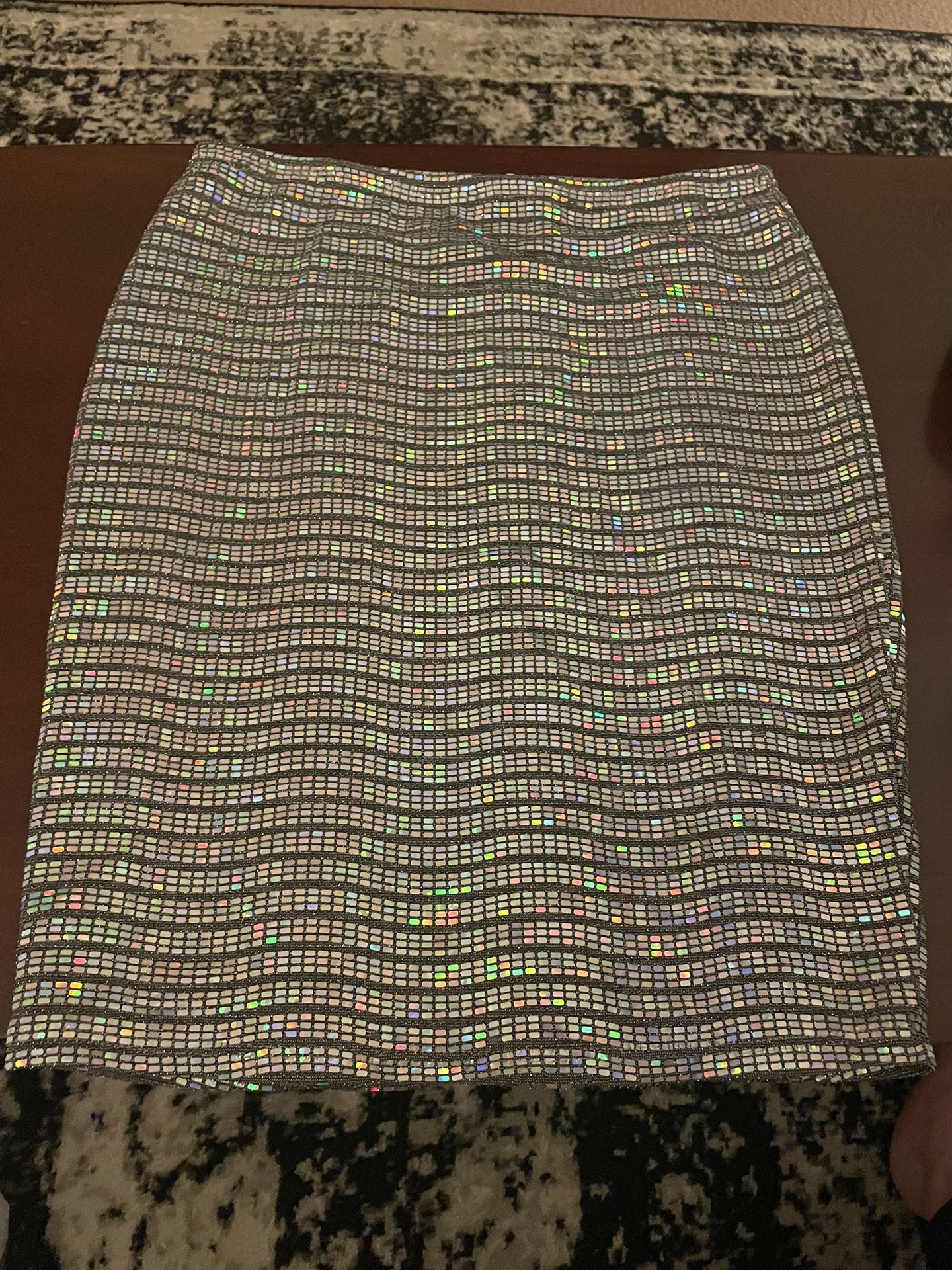 Y2K Holographic Mini Skirt