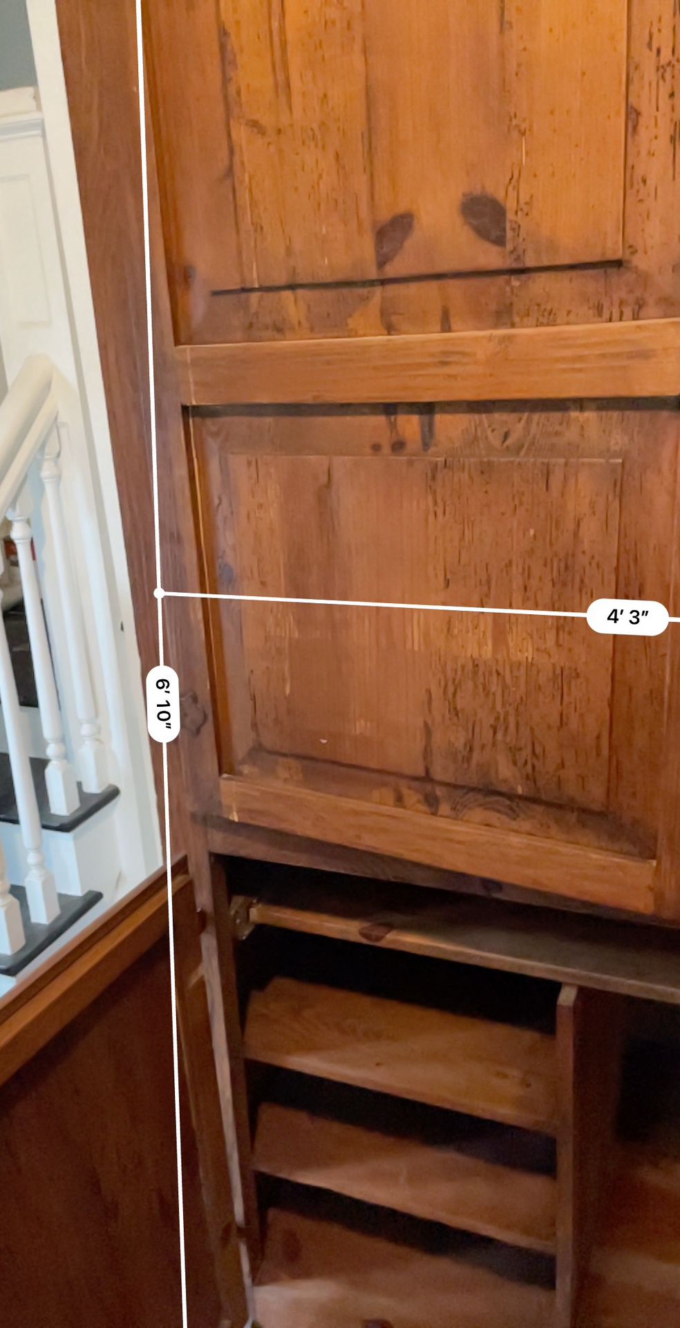Huge And Heavy Mexican Hutch / Armoire