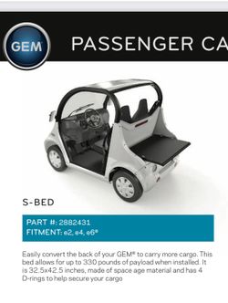 2018 Polaris Gem Bed