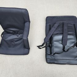 foldable seat chair
backpack straps
good for picnic, climbing
size: 31x21x3D"
Seat height: 16H"
$10/pc
total: 2 pcs