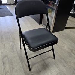 Folding Chairs with Leather Padding