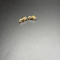 10k Gold Earring And Pendant 