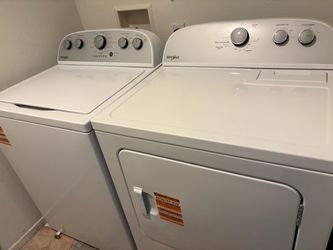 New whirlpool washer and dryer