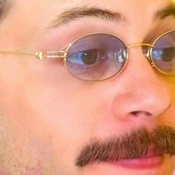 VERY RARE Authentic Gucci Coogi Brand Name Gold Metal Frame Blue Tint Sunglasses 80’s/90’s COLLABORATION Paolo Runway COLLECTIBLE New Vintage Unisex