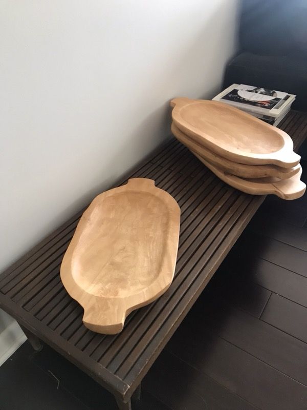 Handmade Acaicia Wooden Bowls Trays Centerpieces Aged Wood Handmade Acaicia Wooden Bowls Trays Centerpieces Aged Wood Rustic Modern Dough Bowl For In Duarte Ca Offerup