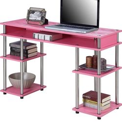 Pink Desk/Shelves