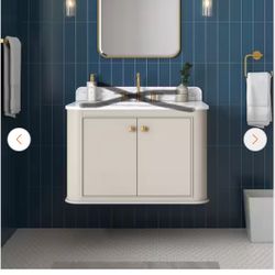 NO TOP 30” BATHROOM VANITY FLOATING OR WITH LEGS