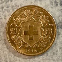 1914 20 Gold Franc