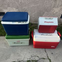 4x All $55 Coolers  Very Clean Igloo(15”H x13”x22”)  Coleman(14”H x 21”x14”)  Gott(20”H x16”x14”)  Igloo Playmate (13H x 14”x10”)