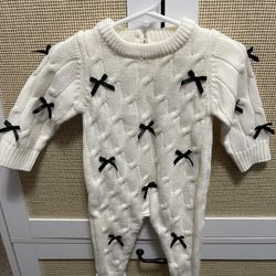 Baby Girl Knitted Jumpsuit 3-6 Months 