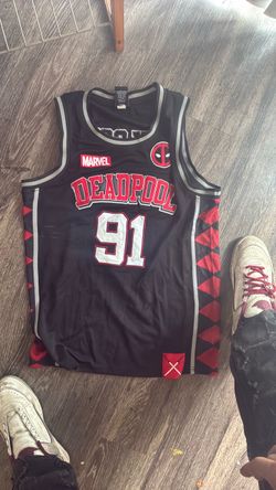 Discontinued DEADPOOL jersey from https://offerup.com/redirect/?o=TFVOQ0hCT1guY29t