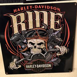 Vintage Harley-Davidson Tin Sign