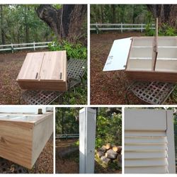 Wooden Retro Middle Century Vintage Cabinet 