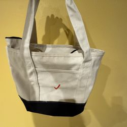 Verizon beige tote bag 