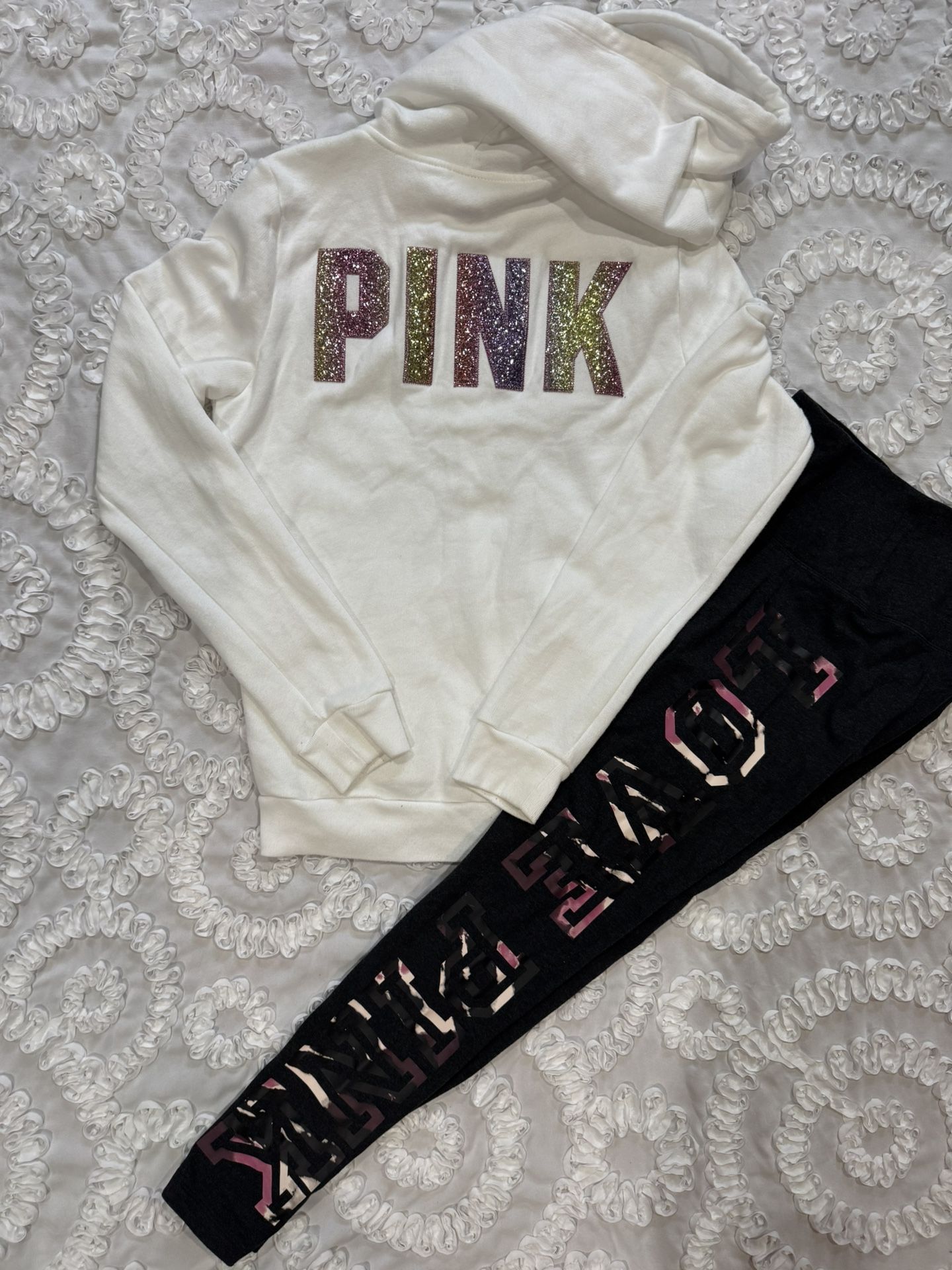 Pink Hoodie And Leggings Size small