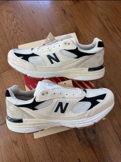 New Balance 993 Made in USA Teddy Santis Sea Salt Black XU993WS Mens Size 10.5
