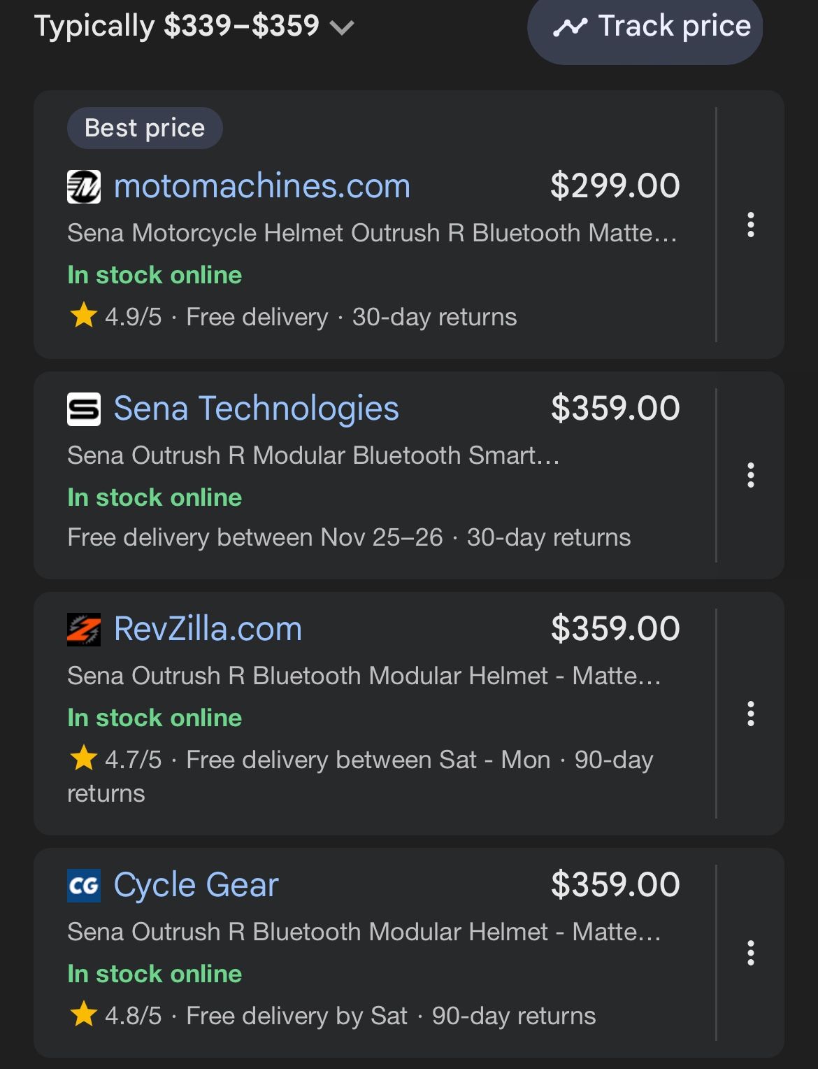 Sena Outrush R Helmet With Bluetooth Connection