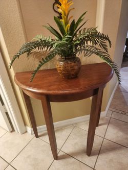 Half moon console table