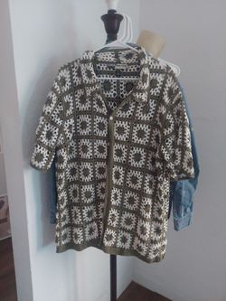 Luca mateo crochet shirt