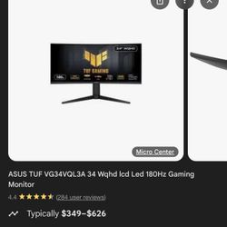 Asus Curved Gaming Monitor