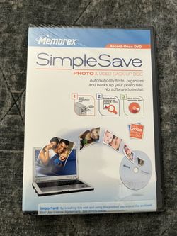 Memorex SimpleSave Photo & Video Back-Up DVD
