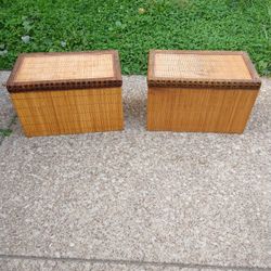 2 Small Storage Bins $30 FIRM FOR THE PAIR 
