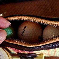 Golf Bag W/3 Balls Inside,X-Out,internet Betati/3,4 Noodle Ice.