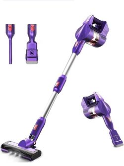 Cordless Vacuum 265W Powerful Suction Stick Vacuum KOXXBASS Lightweight 3 Speed/w LED Headlights