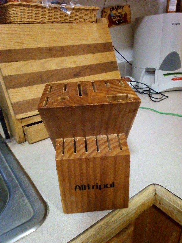 Solid Wood Knife Block