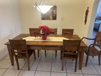 Solid Wood Large Dining Table