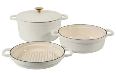 Sur La Table Enameled Cast Iron Stackable Cookware Set