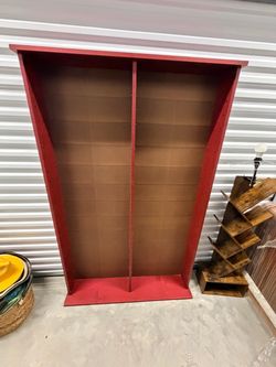 Large Adjustable Bookshelf / Media Storage Bookcase – 71” Tall x 44” Wide