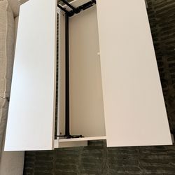 IKEA white adjustable coffee table