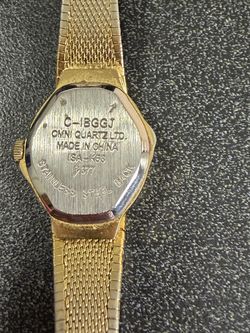 Vintage Sergio Valente Women's Gold-Tone Quartz Watch