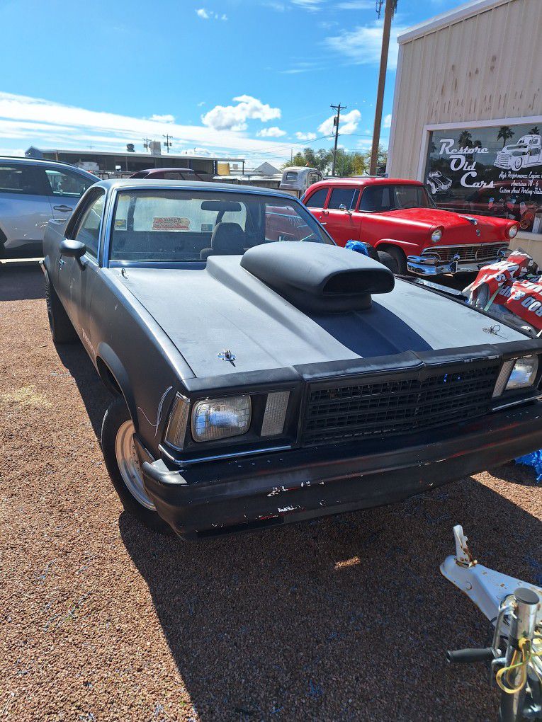 1979 Chevrolet Elcamino  Drag Car,9" Ford Rearend Coil Over Shocks 4:30 Gear Roll Cage Centerline Racing Wheels  Slicks,msd Ingition, No Engine Or Tra