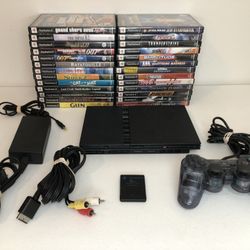 PS2 Play Station 2 Bundle Games and Console