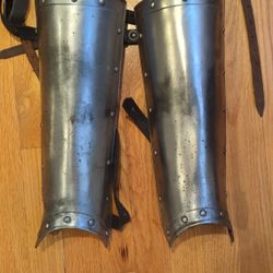 Steel greaves - Shin Armor for LARP/SCA/Cosplay
