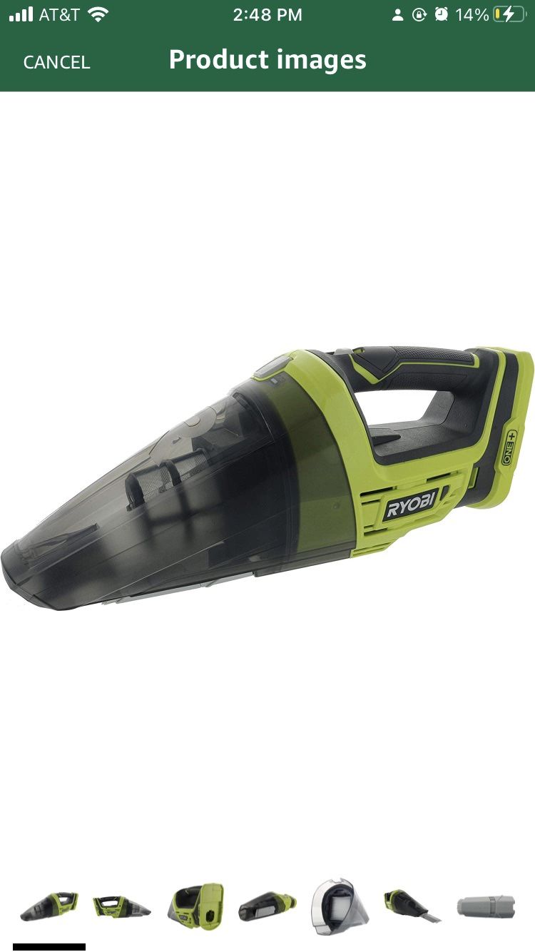 Ryobi one+ cordless hand vacuum OBO
