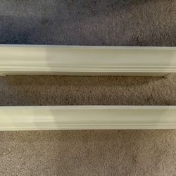 Pair of White Floating Shelves