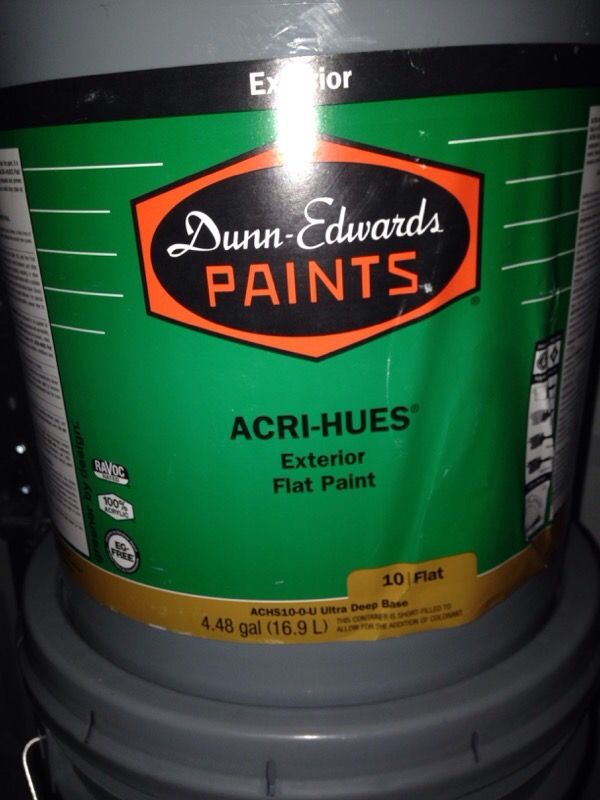 Dunn Edwards Acri Hues flat Express exterior paint