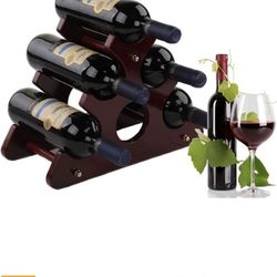 Wine Rack, 6 Wine Bottles Holder, Wine Countertop Rack, Modern Wine Racks Countertop, Countertop Wine Rack Metal, Freestanding Metal Wine Rack, Wine B