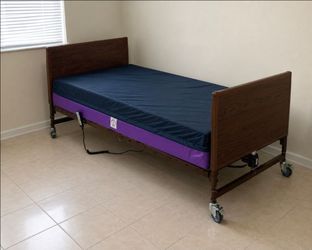 Drive electric 15300 bariatric 42" bed ( twin xl) & comfortex Rest Q foam mattress (42"×80")  is brand new just bought from med mart with receipt on h