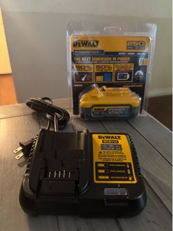 DeWalt lithium, ion battery and charger