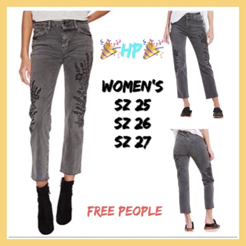 NWT Womens Designer Free People Jeans Sz:25