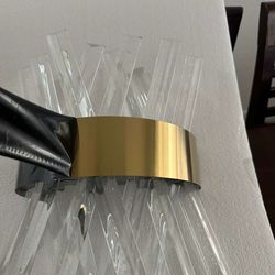 2-Light Modern Crystal Wall Lighs Sconce Gold Crystal Wall Lights Wall Lighs Bathroom Vintage Wall Mounted Lamp Wall Sconce Indoor for Living Room Hal