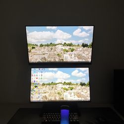 NZXT H1 Mini Gaming PC with 2 gaming monitors 