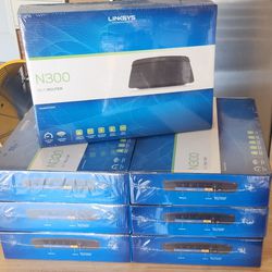 Linksys N300 Wi-Fi Routers (Lot Of 7)
