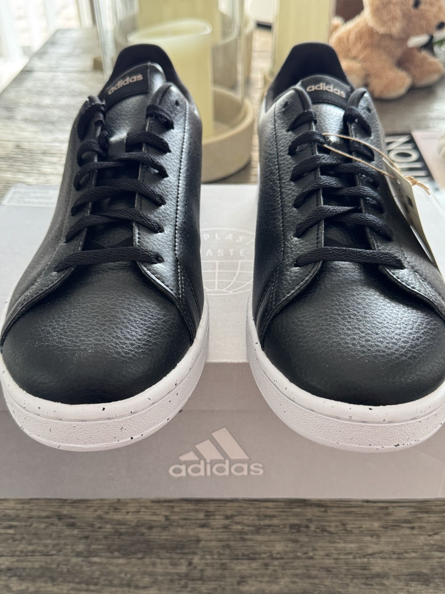 Adidas  Advantage Black Leather 