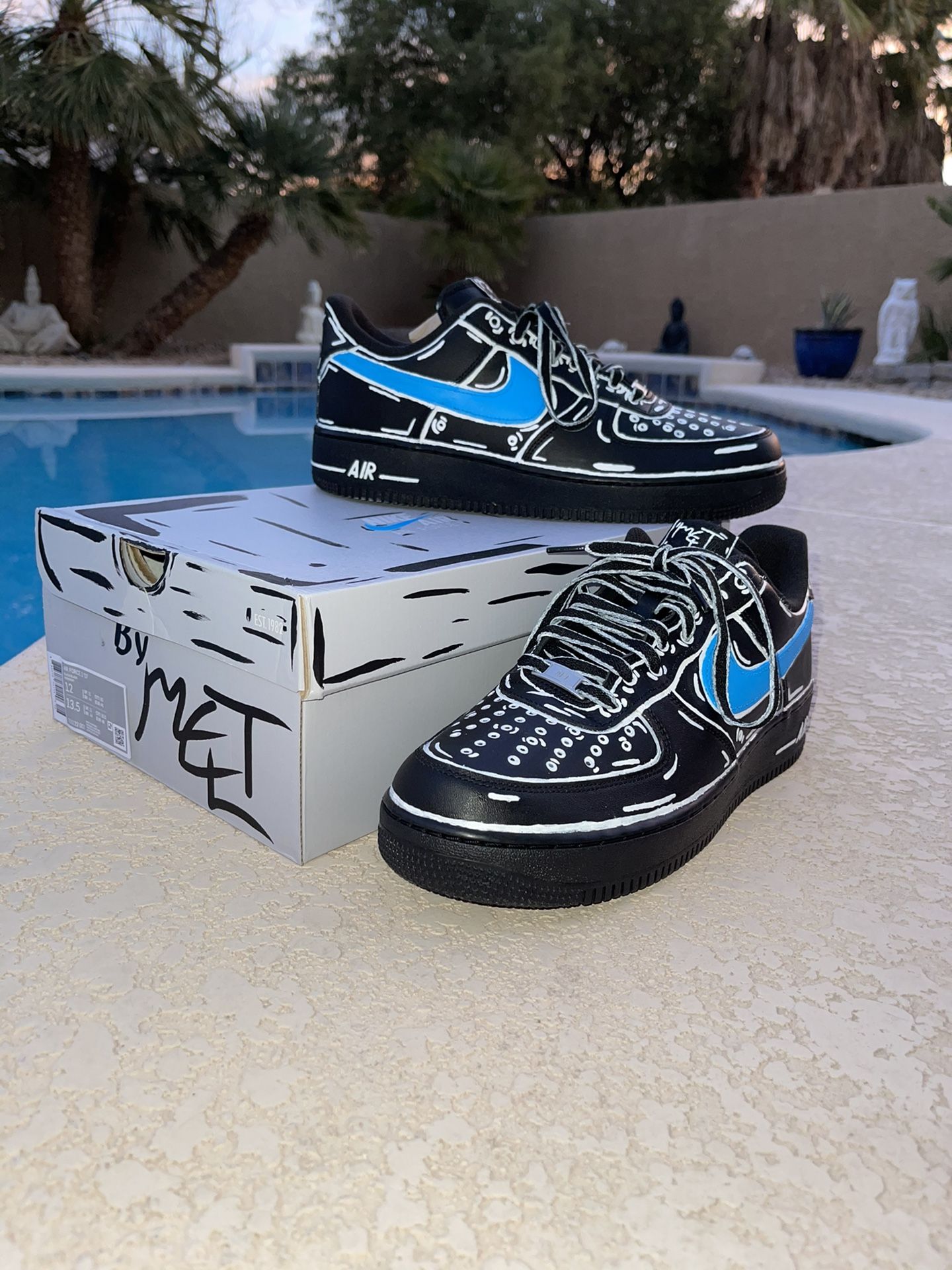 Cartoon Custom Made Af1 Af1 Custom Cartoon Colour Full Air Force